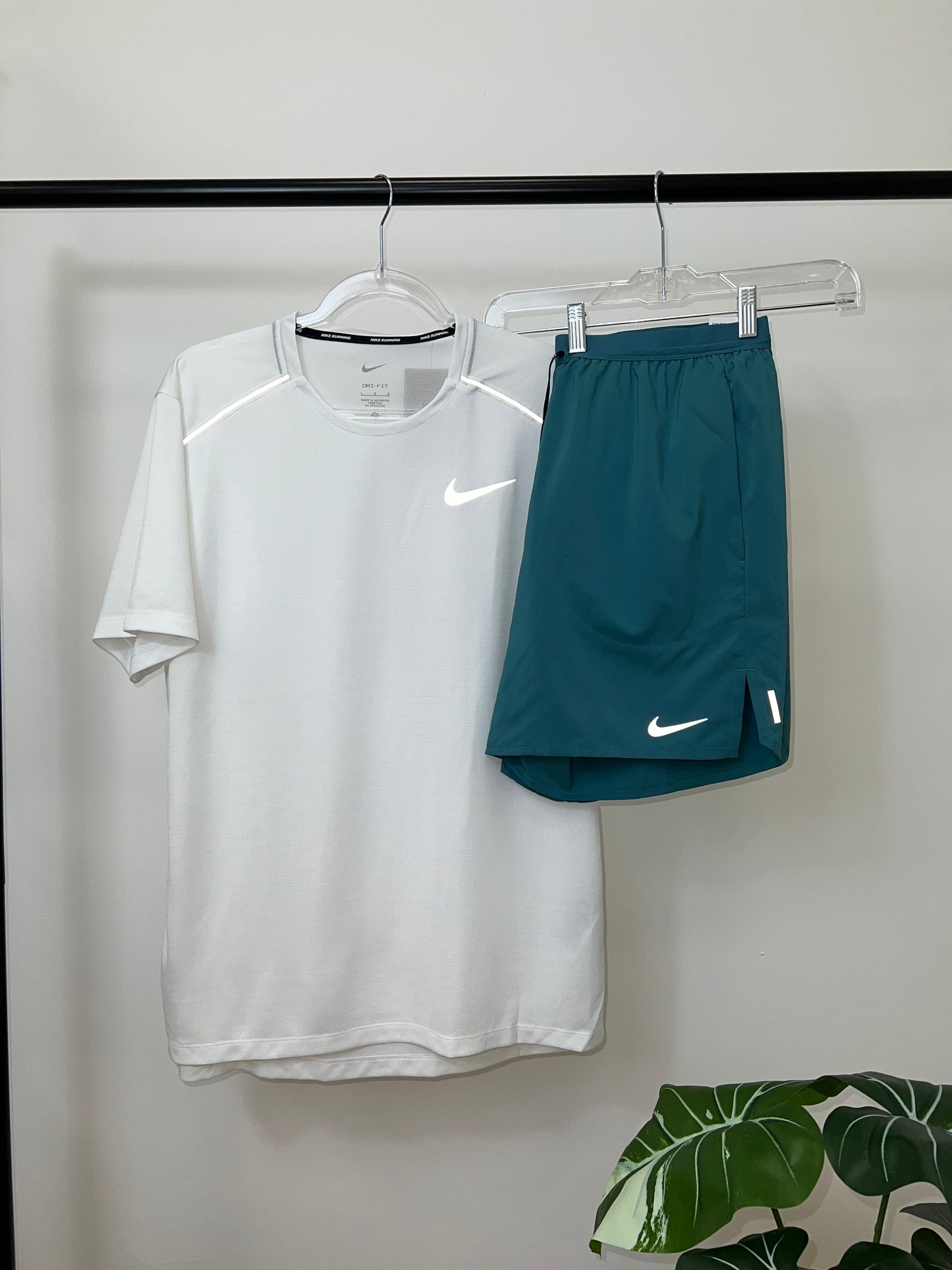 Nike Miler 1.0 Set White Teal