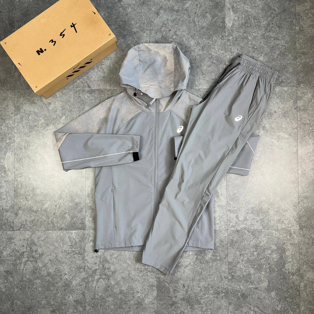 Asics Reflective Tracksuit Grey