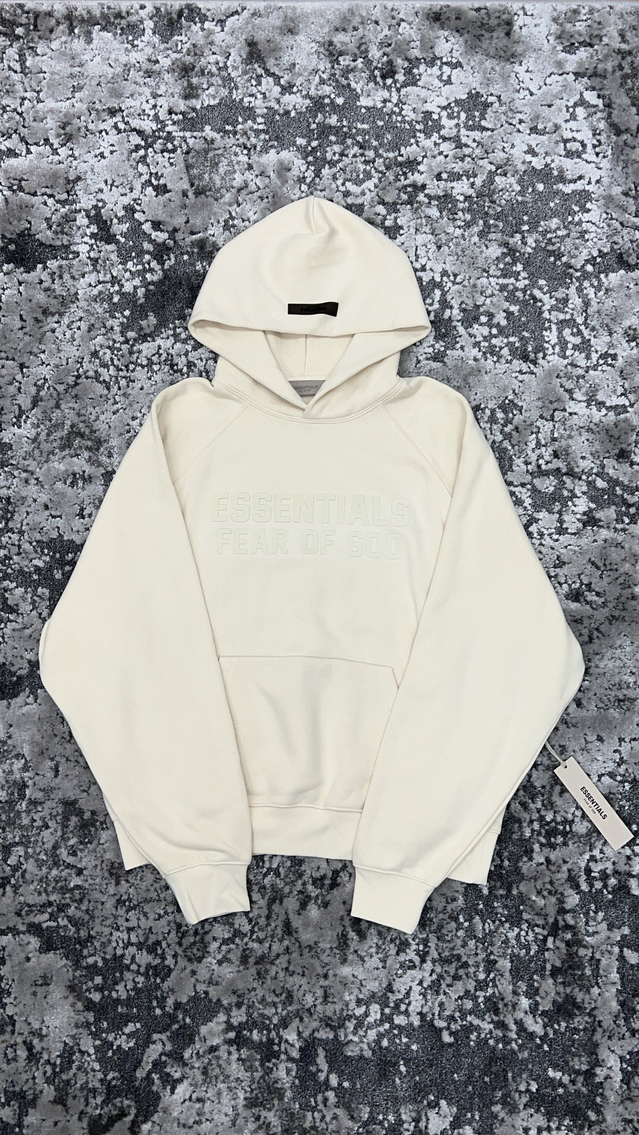 Fear Of God Essentials Hoodie Egg Shell