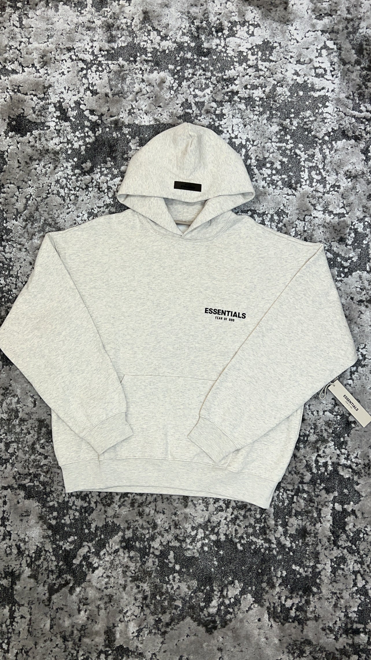 Fear Of God Essentials Hoodie Light Heather Oatmeal