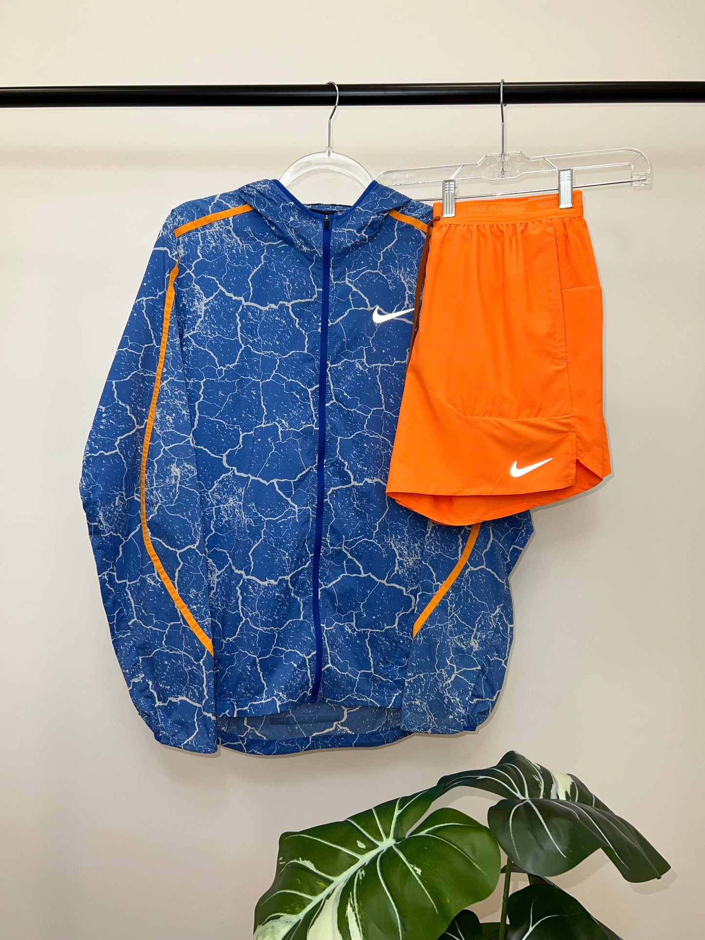 Nike Lightning Windrunner & Shorts Set Orange Blue