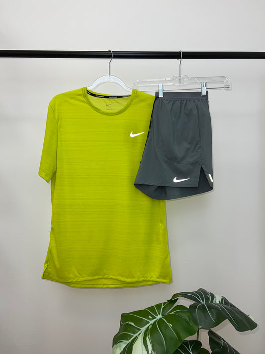 Nike Miler Set Neon / Grey