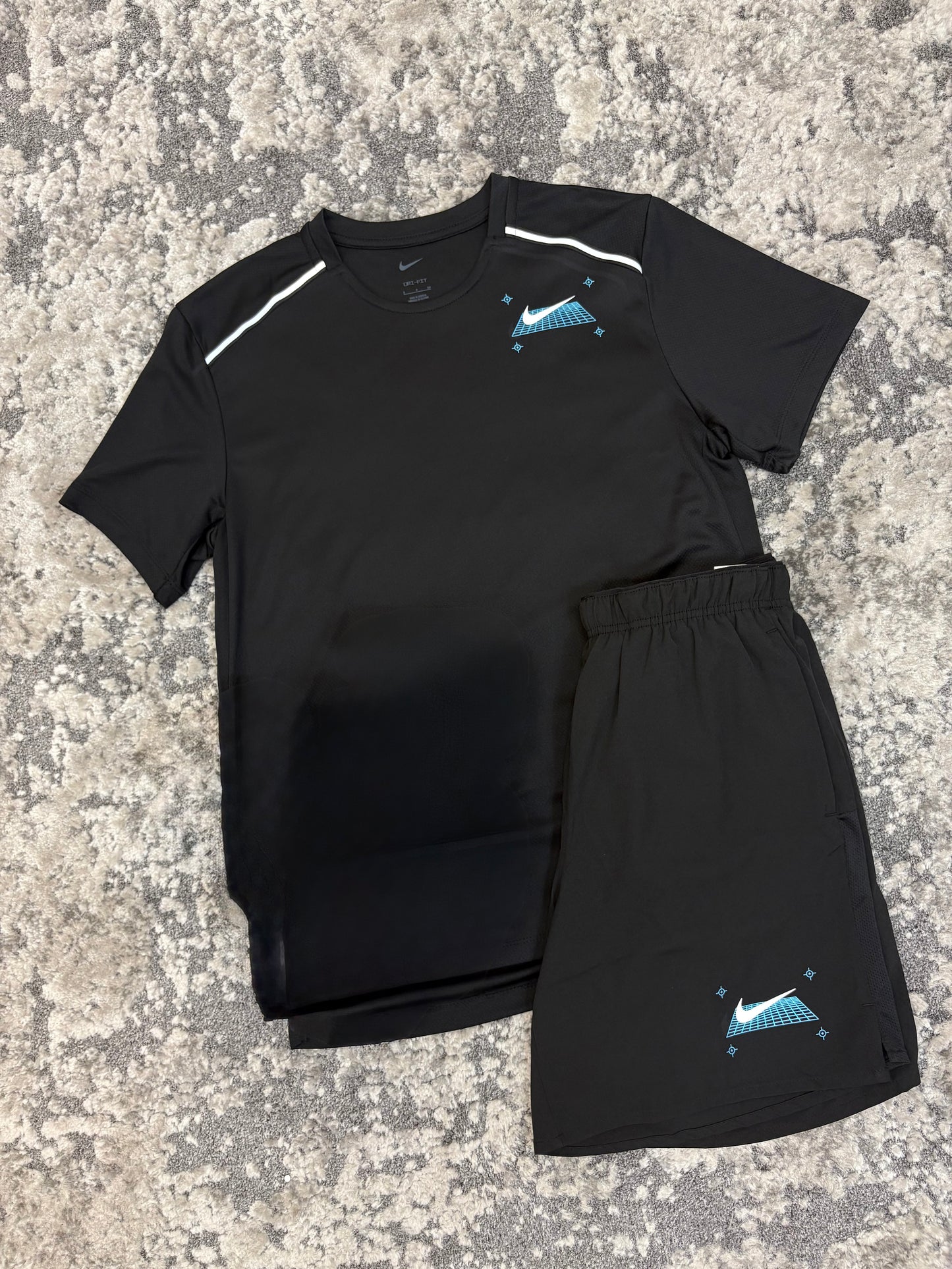 Nike Run Division Set Black Blue