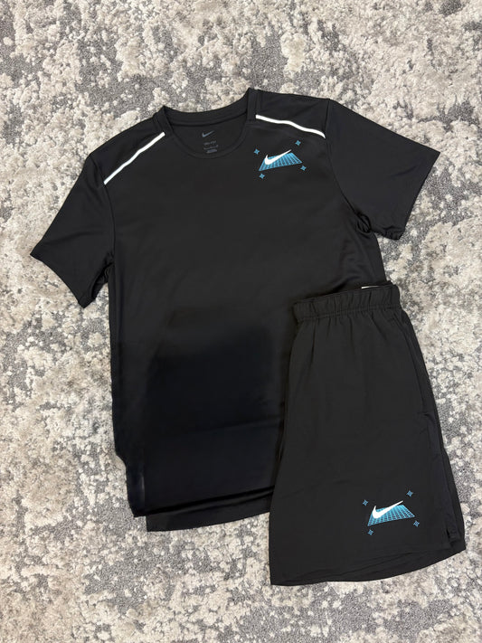 Nike Run Division Set Black Blue