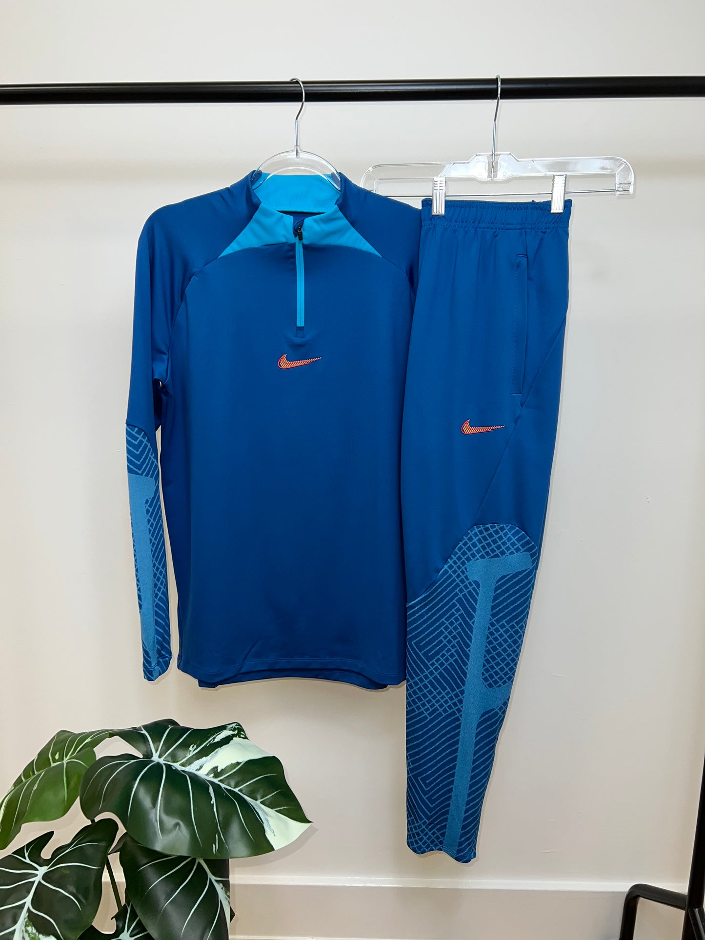 Nike Dri Fit Tracksuit Blue