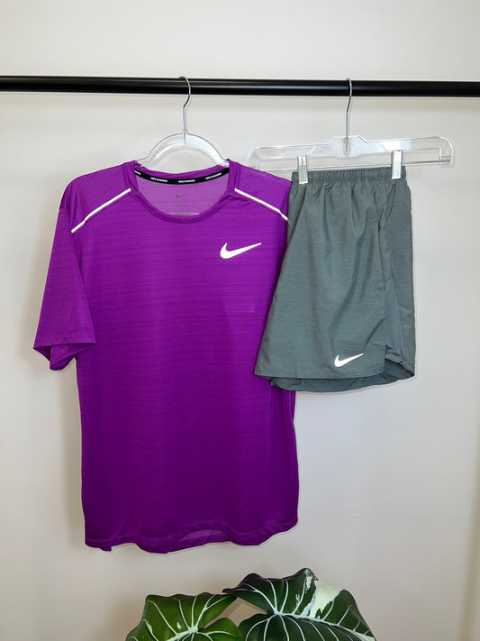 Nike Miler 1.0 Set Purple / Grey